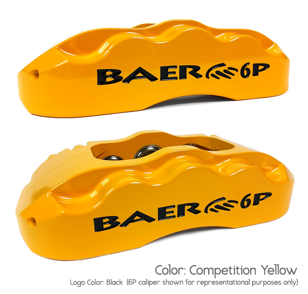 13" Rear SS4+ Brake System with Park Brake - Competition Yellow